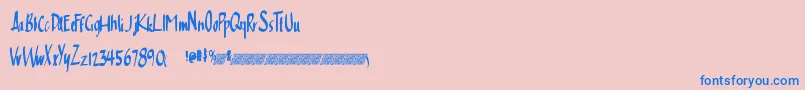 fuente Cleansimpledt – Fuentes Azules Sobre Fondo Rosa