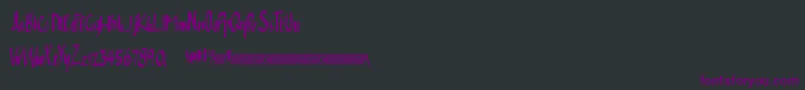 Cleansimpledt Font – Purple Fonts on Black Background