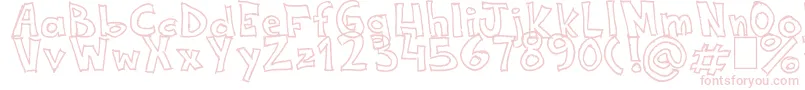 Fonte NeneWenoWidthHandwrite – fontes cor-de-rosa