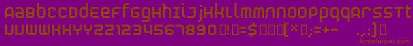 RnsS Font – Brown Fonts on Purple Background
