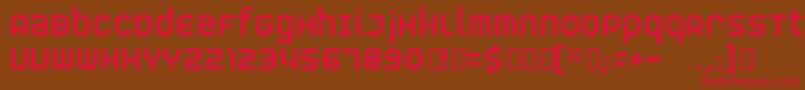 RnsS Font – Red Fonts on Brown Background