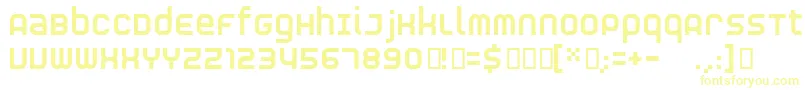 RnsS Font – Yellow Fonts on White Background