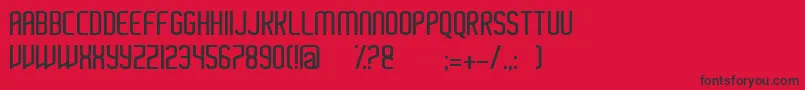 Ayherre Font – Black Fonts on Red Background