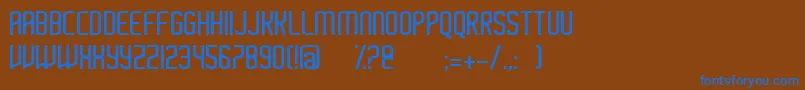 Ayherre Font – Blue Fonts on Brown Background
