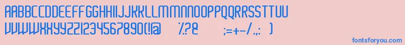 Ayherre Font – Blue Fonts on Pink Background