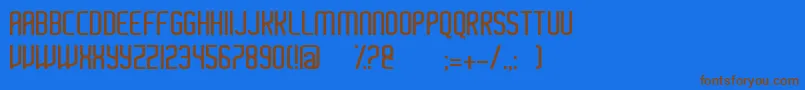 Ayherre Font – Brown Fonts on Blue Background