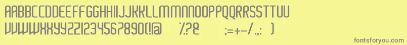 Ayherre Font – Gray Fonts on Yellow Background