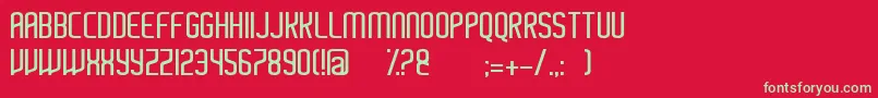 Ayherre Font – Green Fonts on Red Background