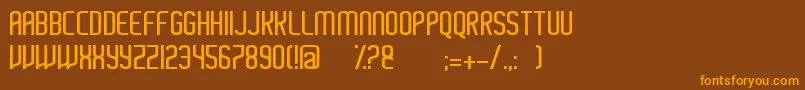 Ayherre Font – Orange Fonts on Brown Background