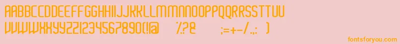 Ayherre Font – Orange Fonts on Pink Background