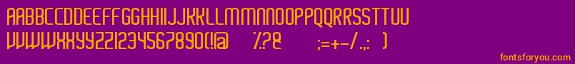 Ayherre Font – Orange Fonts on Purple Background