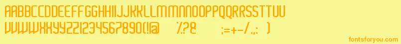 Ayherre Font – Orange Fonts on Yellow Background