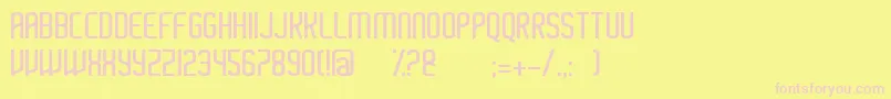 Ayherre Font – Pink Fonts on Yellow Background