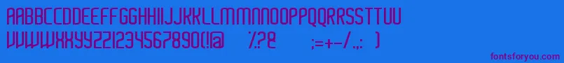 Ayherre Font – Purple Fonts on Blue Background