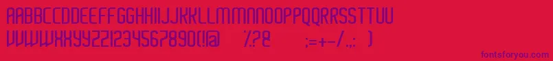 Ayherre Font – Purple Fonts on Red Background