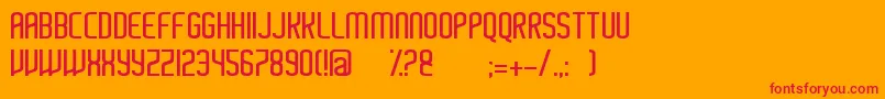 Ayherre Font – Red Fonts on Orange Background