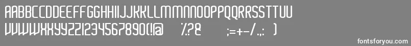 Ayherre Font – White Fonts on Gray Background