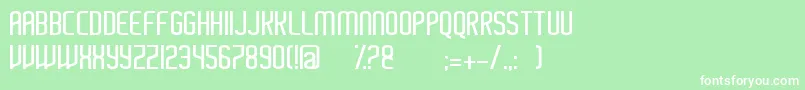 Ayherre Font – White Fonts on Green Background