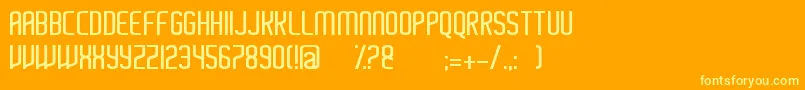 Ayherre Font – Yellow Fonts on Orange Background