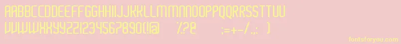 Ayherre Font – Yellow Fonts on Pink Background