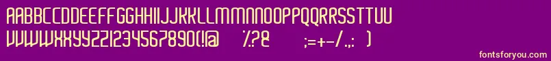 Ayherre Font – Yellow Fonts on Purple Background