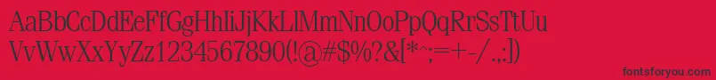 Simeizlight-Schriftart – Schwarze Schriften auf rotem Hintergrund