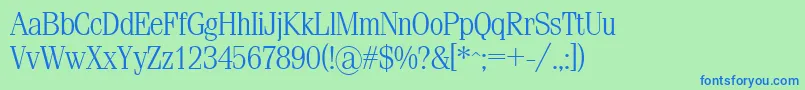 Simeizlight Font – Blue Fonts on Green Background