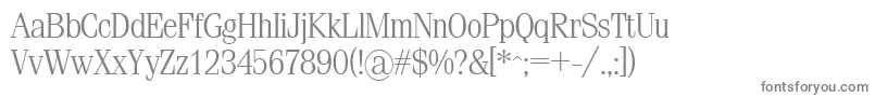 Simeizlight Font – Gray Fonts on White Background