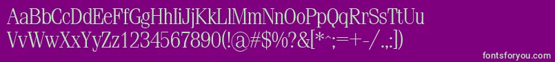 Simeizlight-fontti – vihreät fontit violetilla taustalla