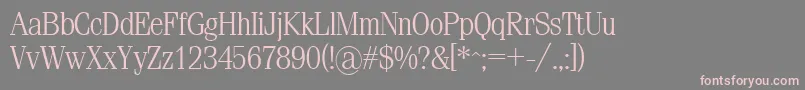 Simeizlight Font – Pink Fonts on Gray Background