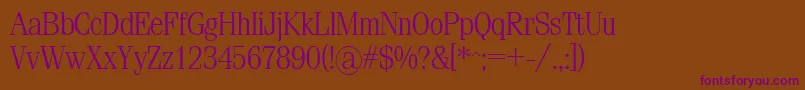 Simeizlight Font – Purple Fonts on Brown Background