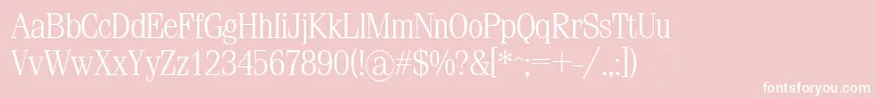 Simeizlight Font – White Fonts on Pink Background