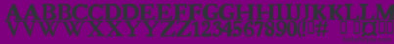 Bedbug Font – Black Fonts on Purple Background