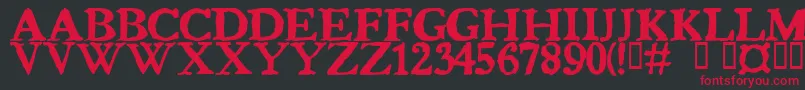 Bedbug Font – Red Fonts on Black Background
