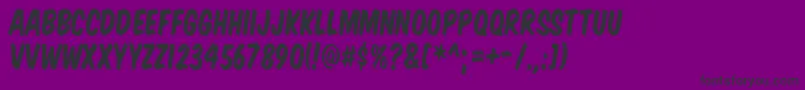 KomikaTitle Font – Black Fonts on Purple Background