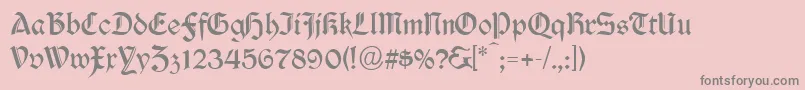 Durwent Font – Gray Fonts on Pink Background