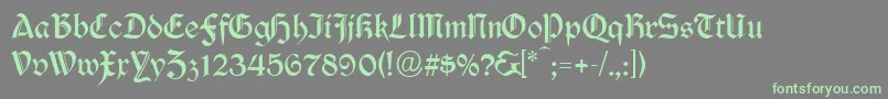 Durwent Font – Green Fonts on Gray Background