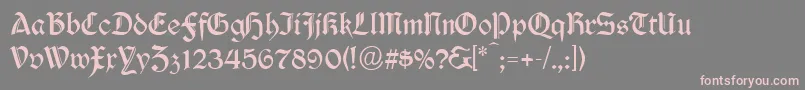 Durwent Font – Pink Fonts on Gray Background