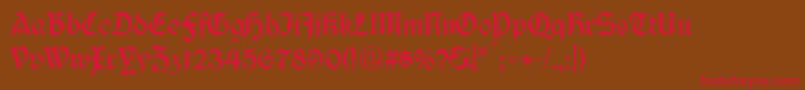 Durwent Font – Red Fonts on Brown Background