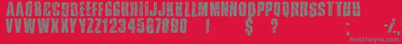 More about Rupturedsans Font Rupturedsans Font – Gray Fonts on Red Background