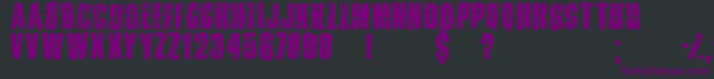 Rupturedsans Font – Purple Fonts on Black Background