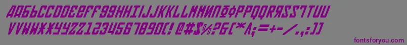 SovietItalic Font – Purple Fonts on Gray Background