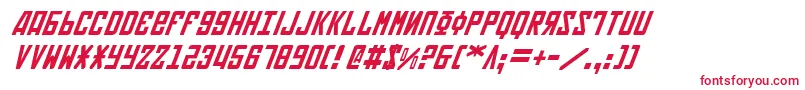 SovietItalic Font – Red Fonts on White Background