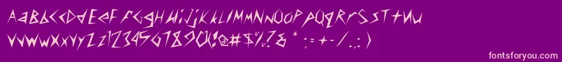 En savoir plus sur la police CuneifontLight Police CuneifontLight – polices roses sur fond violet