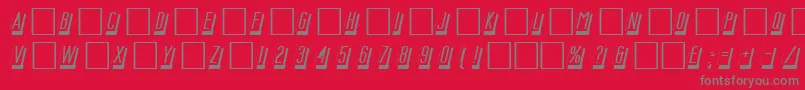 Msc Font – Gray Fonts on Red Background