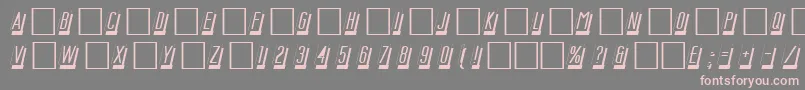 Msc-Schriftart – Rosa Schriften auf grauem Hintergrund