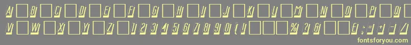 Msc Font – Yellow Fonts on Gray Background