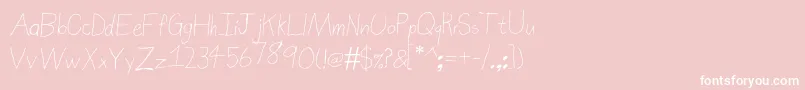 フォントSierranevadaroad – ピンクの背景に白い文字