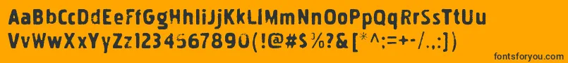 PakenhaminkRegular Font – Black Fonts on Orange Background