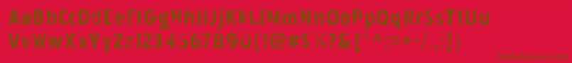 PakenhaminkRegular Font – Brown Fonts on Red Background